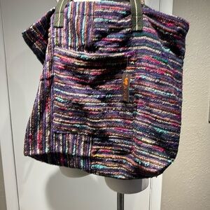 Vibrant Purple and Blue Casual Tote Bag
